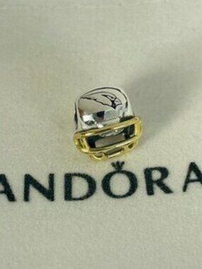 Pandora Arizona Cardinals Football Helmet Bead Charm Pendant